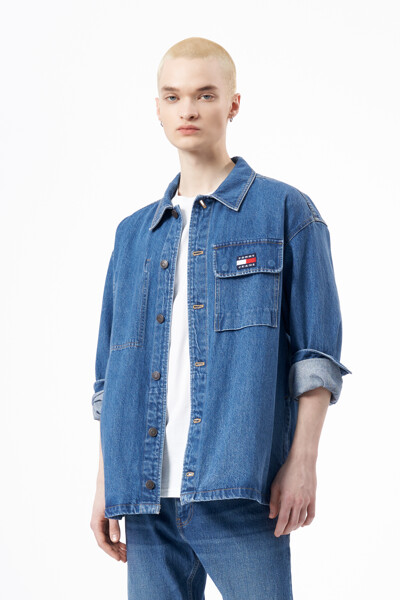 [UNISEX] 오버사이즈 데님 셔켓