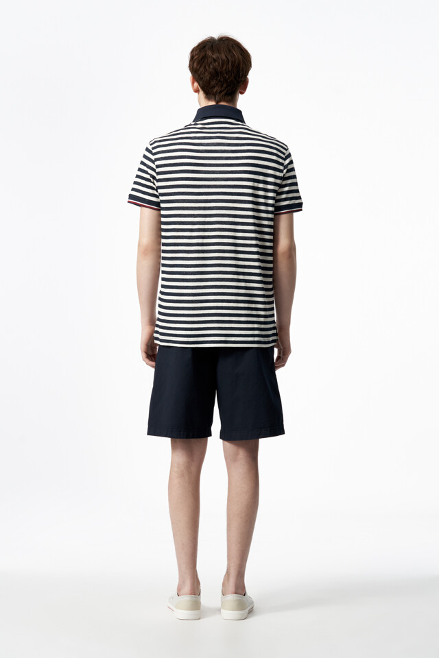 H FASHION 브레튼 린넨 폴로 티셔츠
