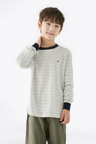 TOMMY HILFIGER KIDS 스트라이프 롱 슬리브