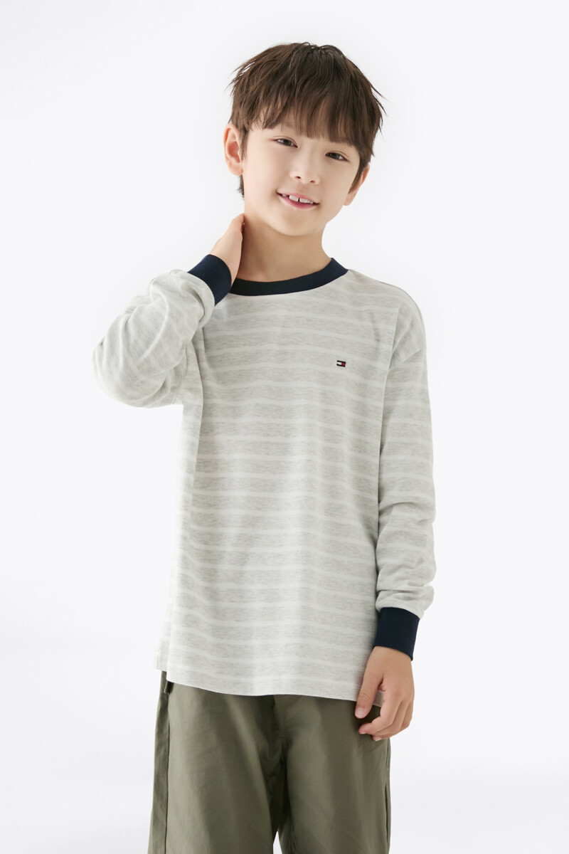 TOMMY HILFIGER KIDS 스트라이프 롱 슬리브