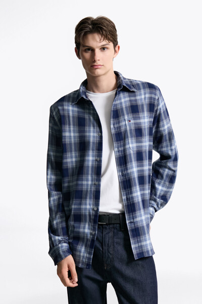 [Regular fit] 소프트 글렌 체크 셔츠