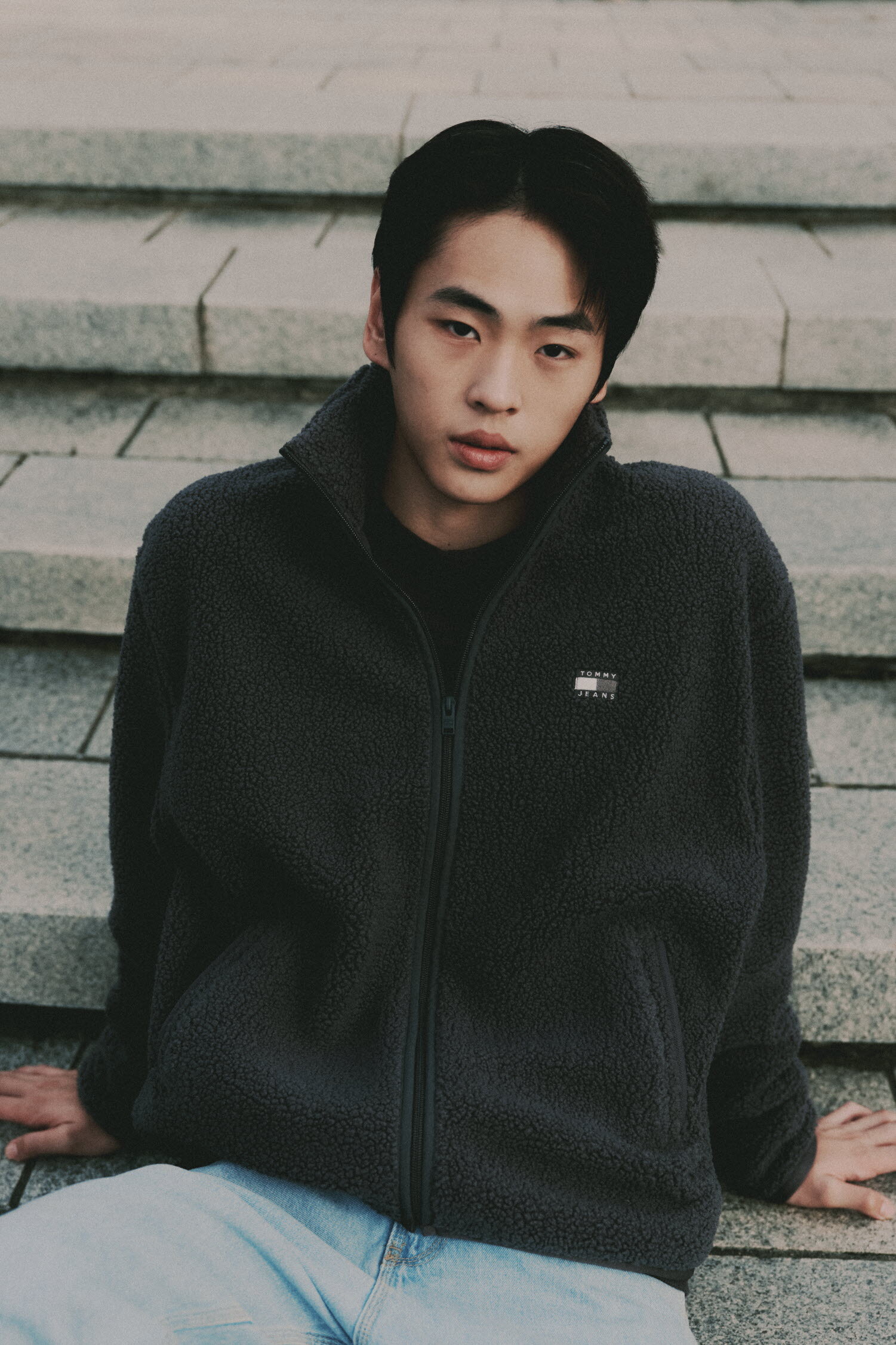 릴랙스 배지 테디 재킷