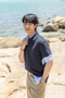 [Regular fit] 헤어라인 포플린 셔츠