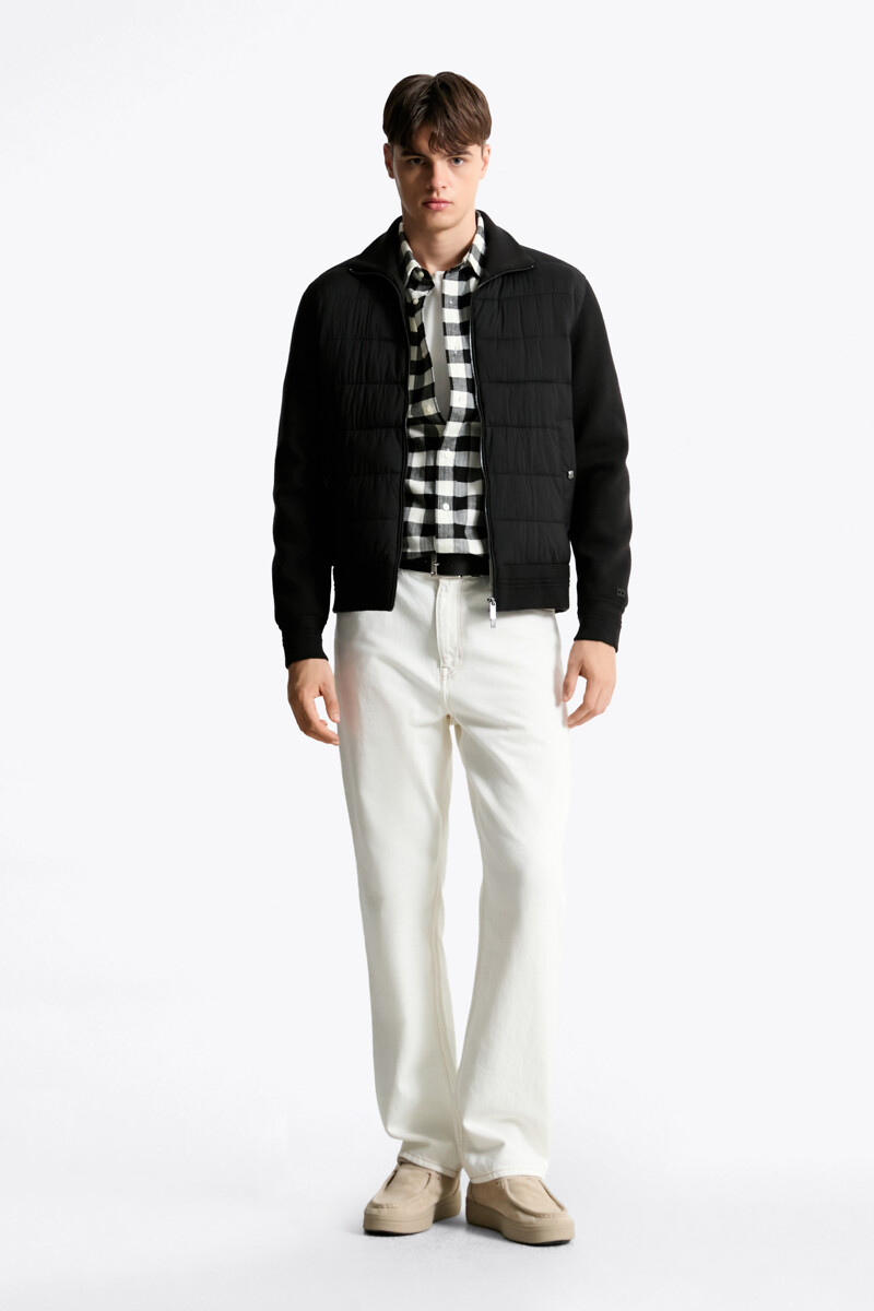 TOMMY HILFIGER MEN 믹스 미디어 재킷
