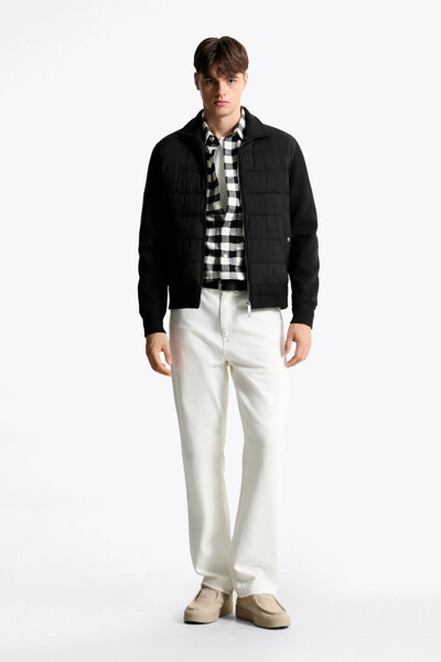 TOMMY HILFIGER MEN 믹스 미디어 재킷