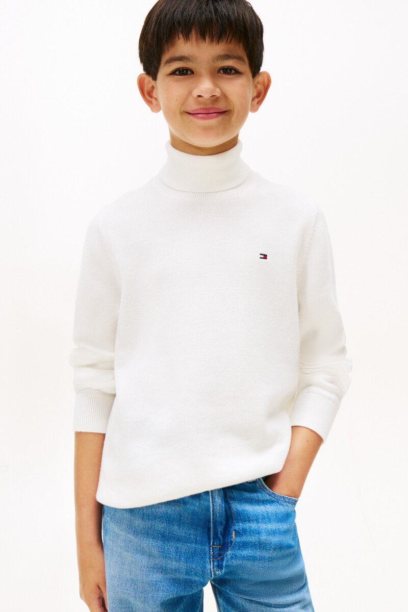 TOMMY HILFIGER KIDS 코튼 터틀넥 스웨터