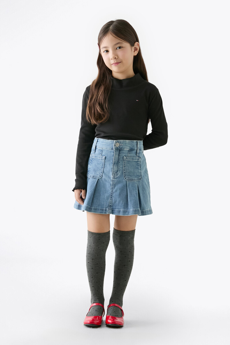 TOMMY HILFIGER KIDS 모크넥 롱 슬리브