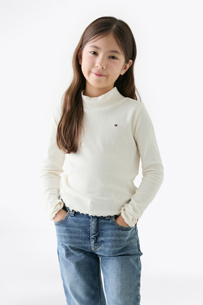 TOMMY HILFIGER KIDS 모크넥 롱 슬리브