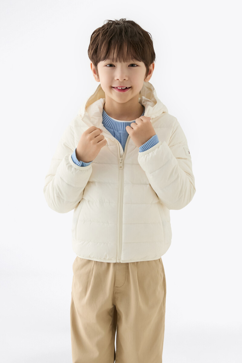 TOMMY HILFIGER KIDS [UNISEX] 후디 라이트 다운