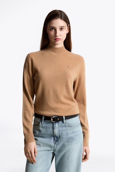 TOMMY HILFIGER WOMEN 캐시미어 블렌드 모크넥 스웨터