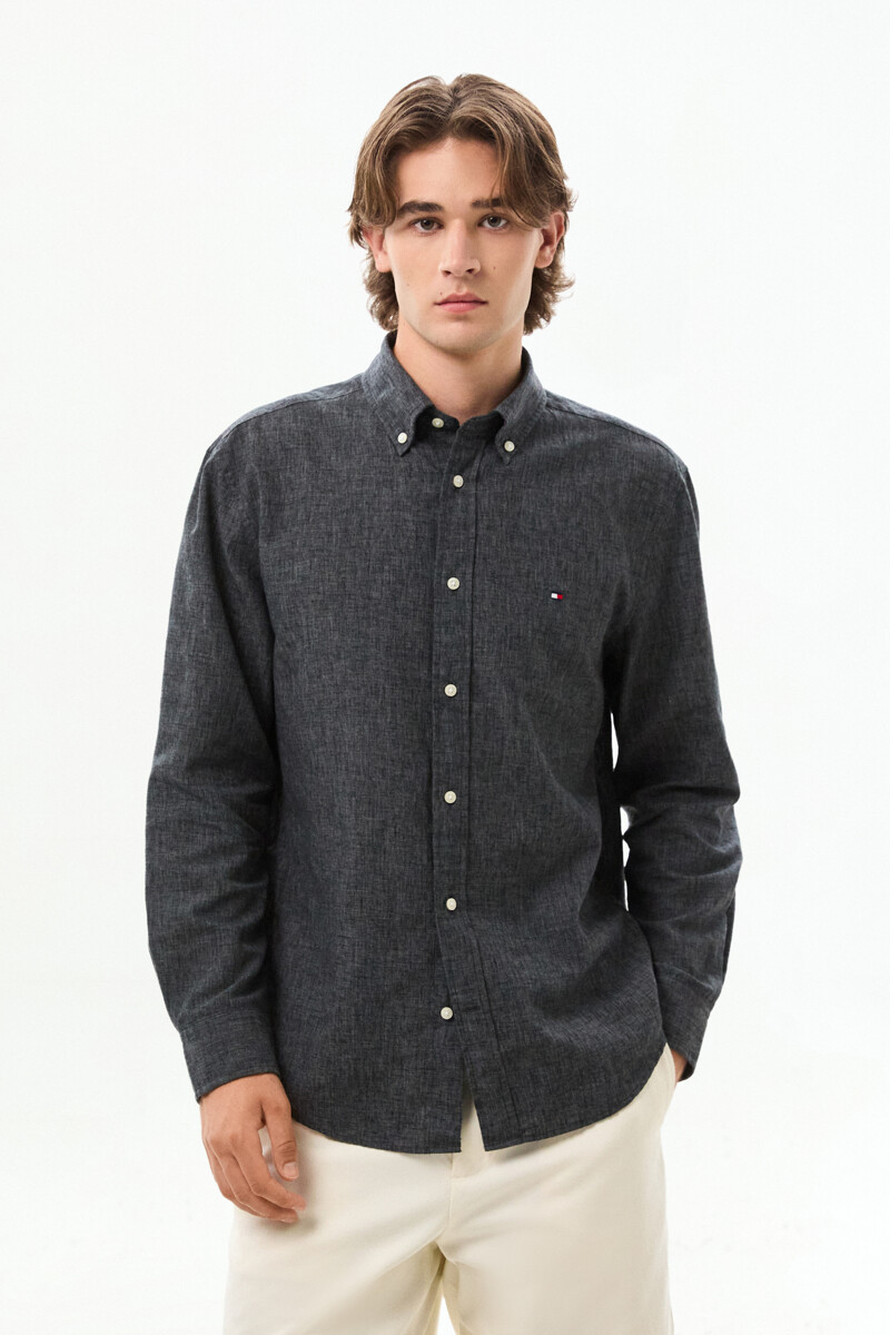 TOMMY HILFIGER MEN [Regular fit] 린넨 블렌드 레귤러 버튼 다운 셔츠