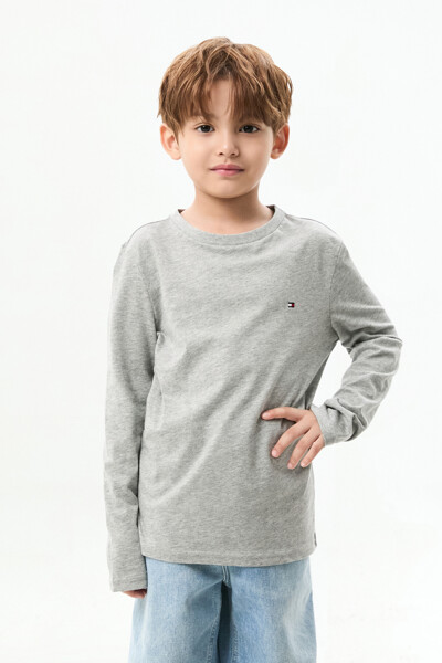 TOMMY HILFIGER KIDS 2PACK 긴팔 티셔츠 (라이트 그레이/화이트)