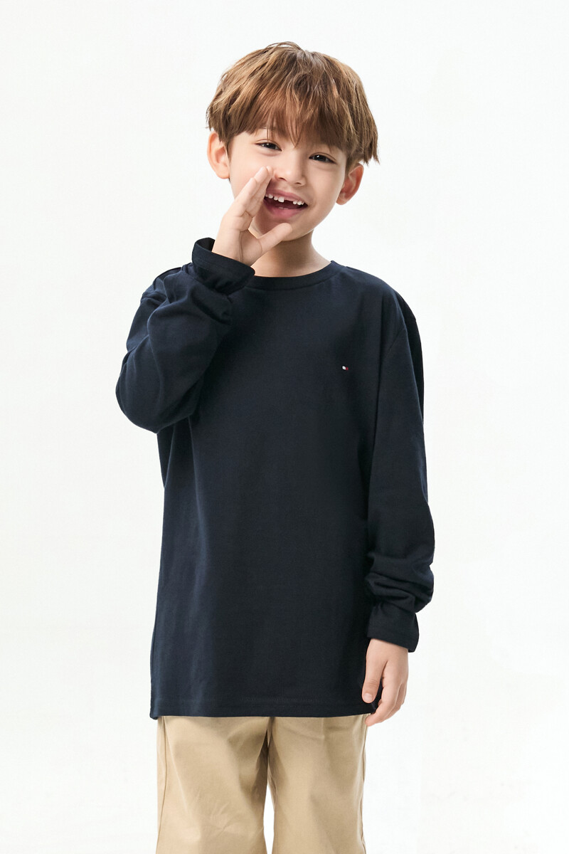 TOMMY HILFIGER KIDS 2PACK 긴팔 티셔츠 (스카이 블루/ 네이비 블루)
