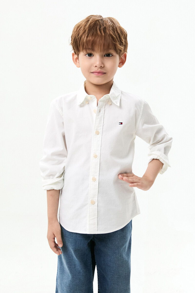 TOMMY HILFIGER KIDS 플래그 옥스포드 버튼 다운 셔츠