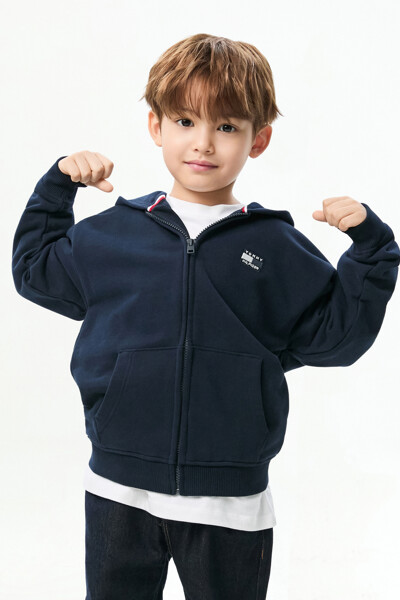 TOMMY HILFIGER KIDS 토널 플래그 후드 집업