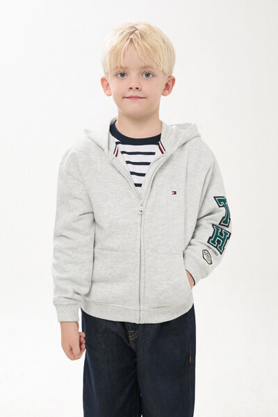 TOMMY HILFIGER KIDS 브랜드 러브 후드 집업