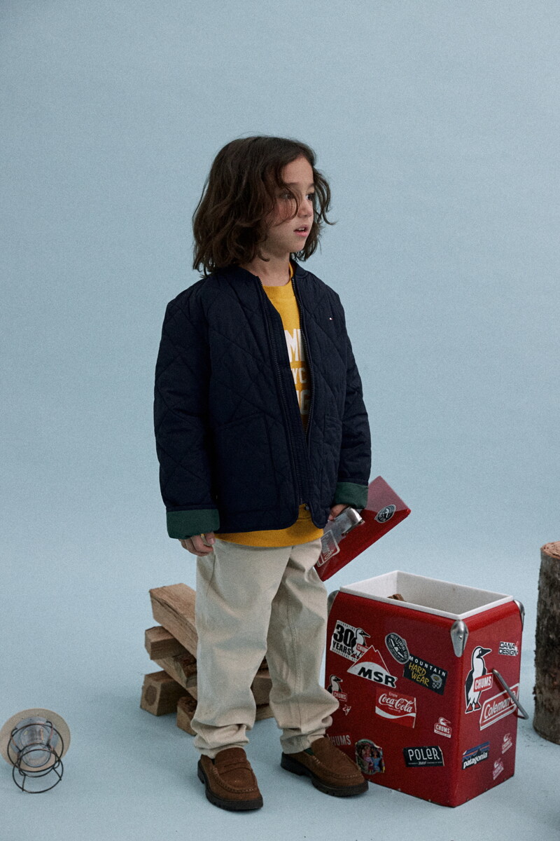 TOMMY HILFIGER KIDS 라이트 퀼팅 재킷