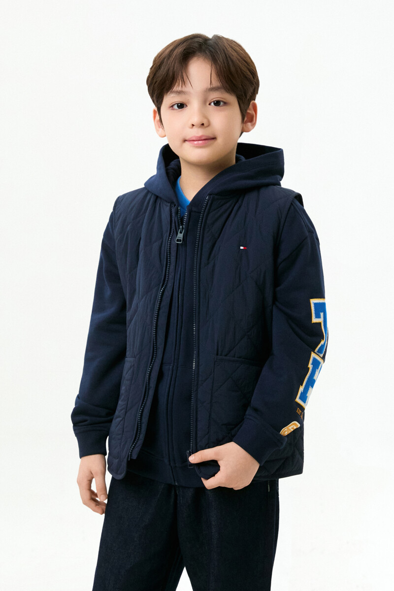TOMMY HILFIGER KIDS 포켓 퀼팅 베스트