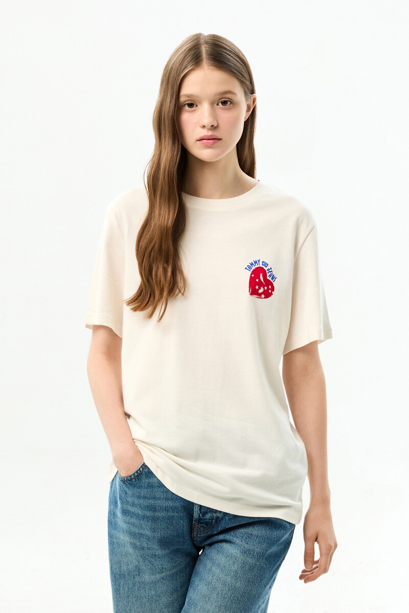 TOMMY JEANS 릴렉스 핏 노벨티 티셔츠