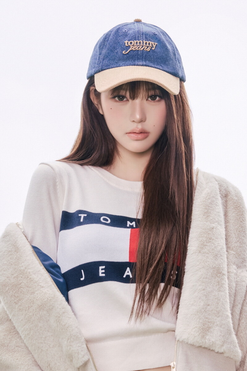 TOMMY JEANS 데님 스크립트 볼캡