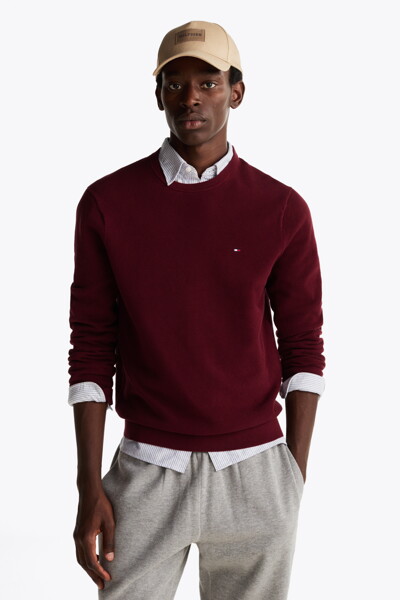 TOMMY HILFIGER MEN 에센셜 스트럭처 크루넥 니트