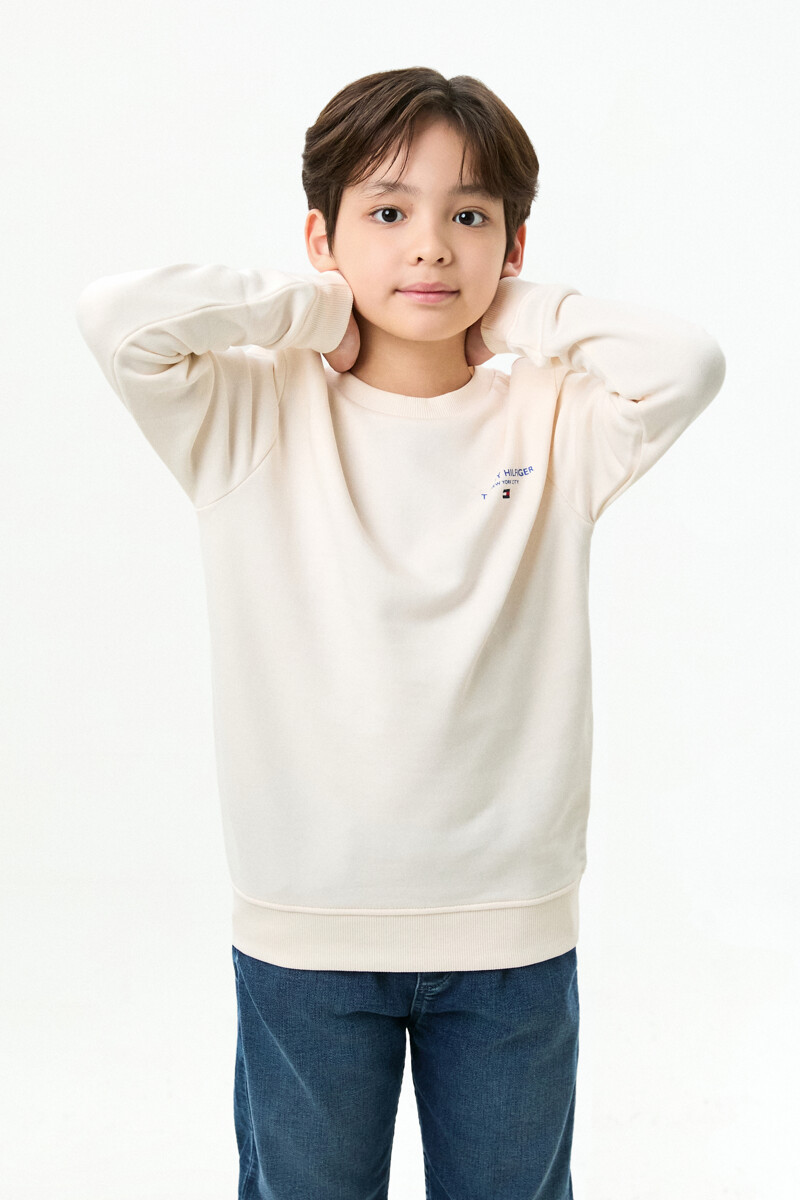 TOMMY HILFIGER KIDS 에센셜 테리 로고 스웨트셔츠
