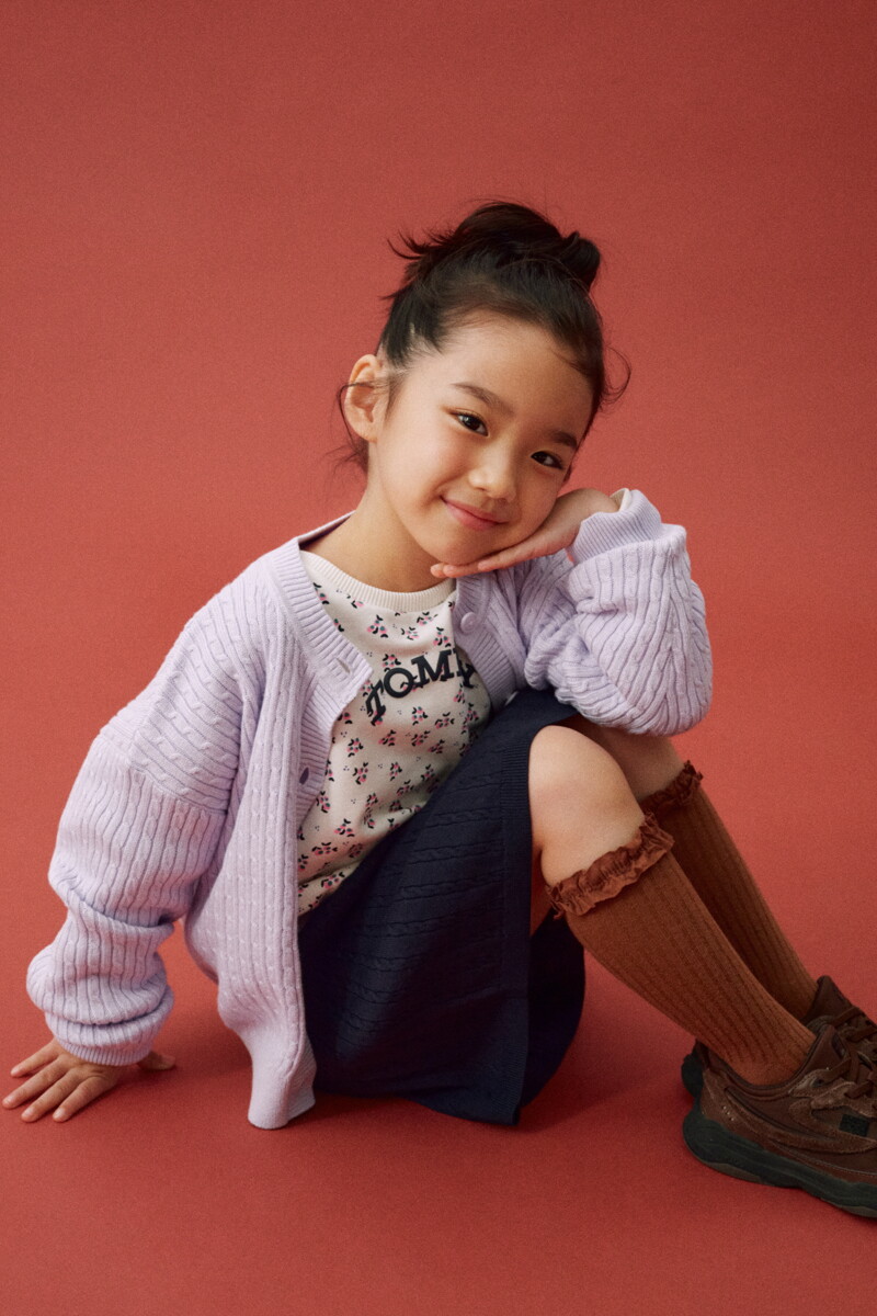 TOMMY HILFIGER KIDS 클래식 케이블 가디건
