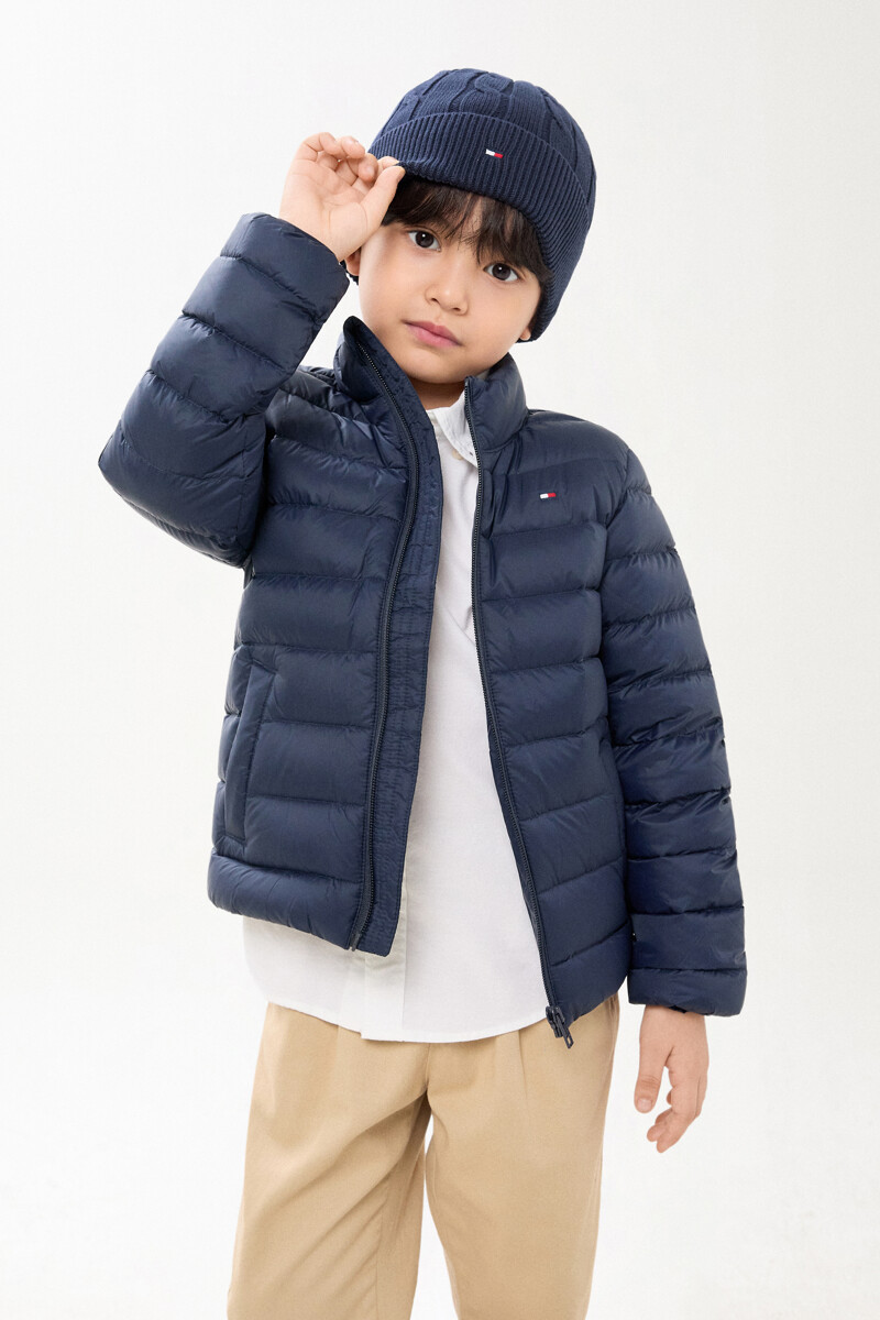 TOMMY HILFIGER KIDS 에센셜 라이트 다운 패딩 재킷