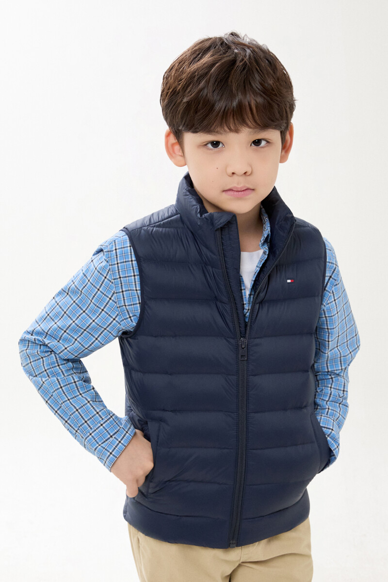 TOMMY HILFIGER KIDS 에센셜 라이트 다운 베스트