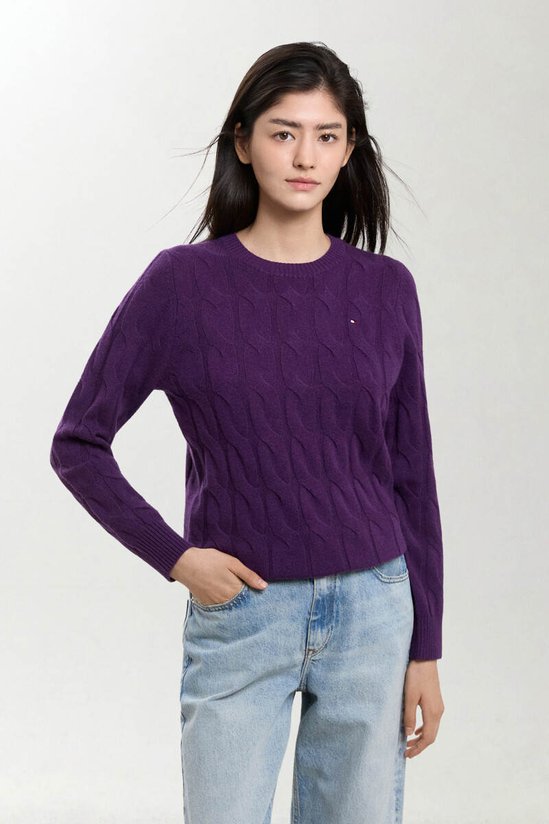 TOMMY HILFIGER WOMEN 소프트 케이블 크루넥 스웨터