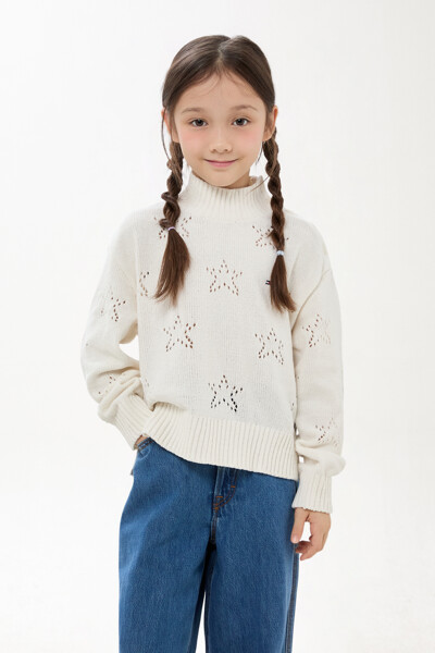 TOMMY HILFIGER KIDS 셔닐 하이넥 스웨터