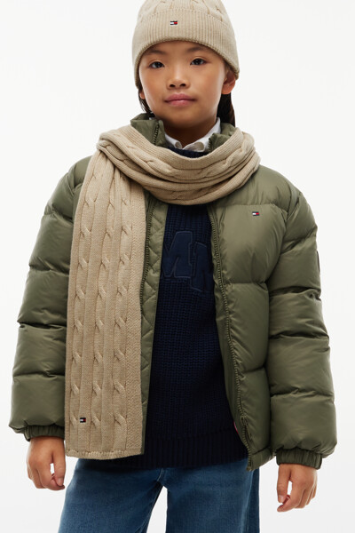 TOMMY HILFIGER KIDS 에센셜 케이블 머플러