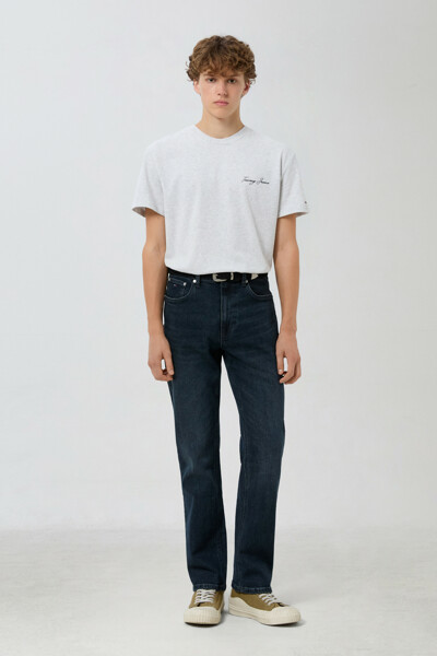 TOMMY JEANS 스캔톤 슬림 스트레이트 핏 브러쉬드 데님 팬츠