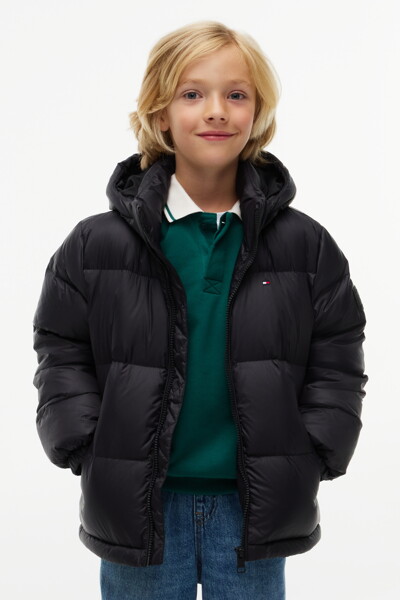 TOMMY HILFIGER KIDS 에센셜 다운 페더 믹스 재킷