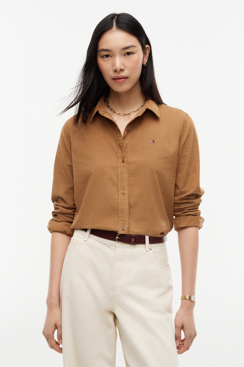 TOMMY HILFIGER WOMEN 세골 코듀로이 릴렉스 핏 셔츠