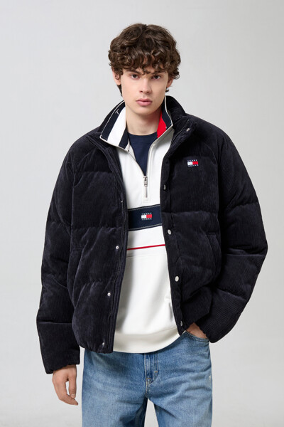 TOMMY JEANS 코듀로이 푸퍼 다운
